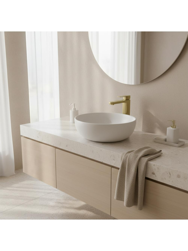 Baterie lavoar inalta Rea Arlo auriu periat [3]