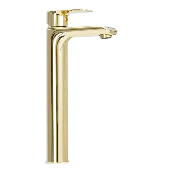 Baterie lavoar inalta Rea Bloom monocomanda auriu [3]