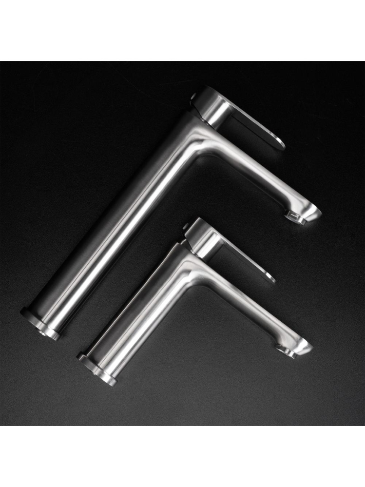 Baterie lavoar Rea Logan Nickel Periat montaj pe blat 295 mm PVD [7]