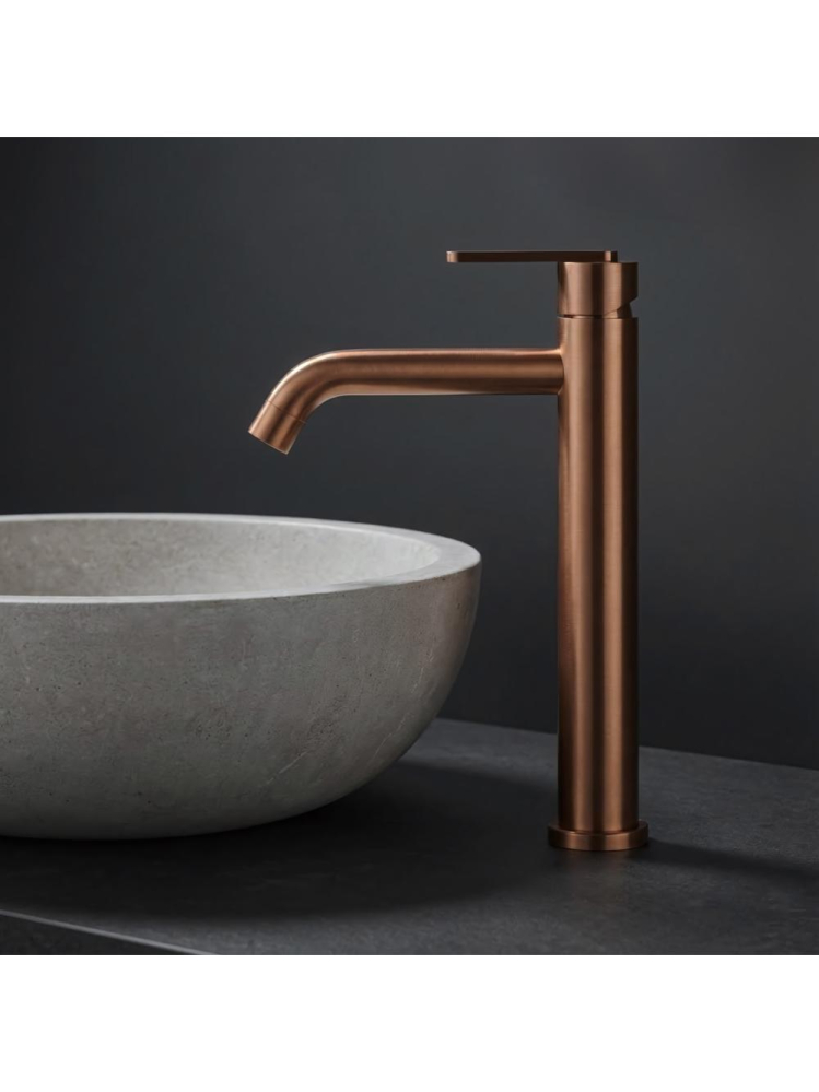 Baterie lavoar inalta Rea Ontario cupru periat [3]