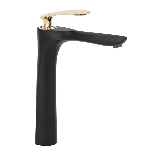 Baterie lavoar inalta Rea Orbit negru - auriu mat/lucios [1]