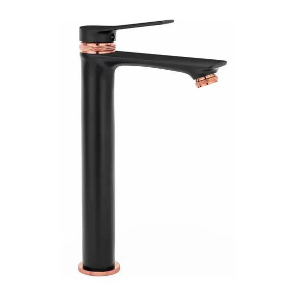 Baterie lavoar inalta Rea Viral negru - rose gold mat [1]