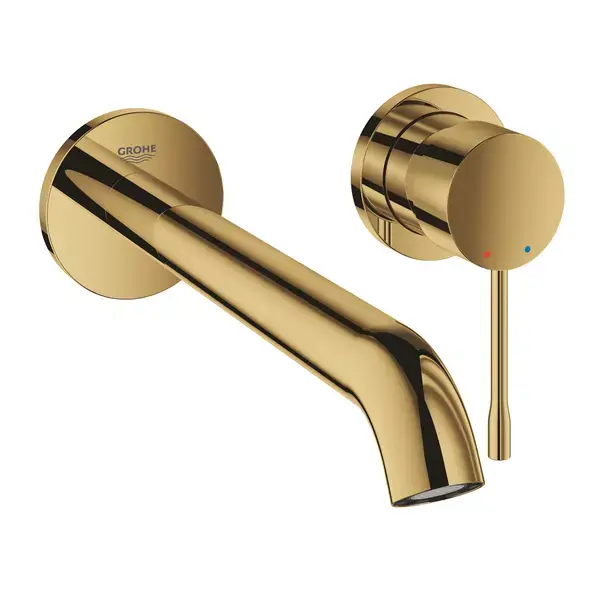 Baterie lavoar incastrata Grohe Essence 23 cm auriu lucios Cool Sunrise fara corp ingropat [1]