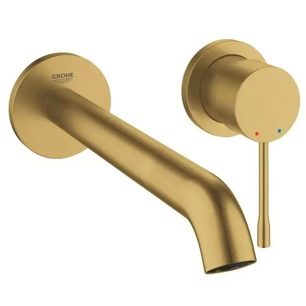 Baterie lavoar incastrata Grohe Essence 23 cm auriu periat Cool Sunrise fara corp ingropat [1]