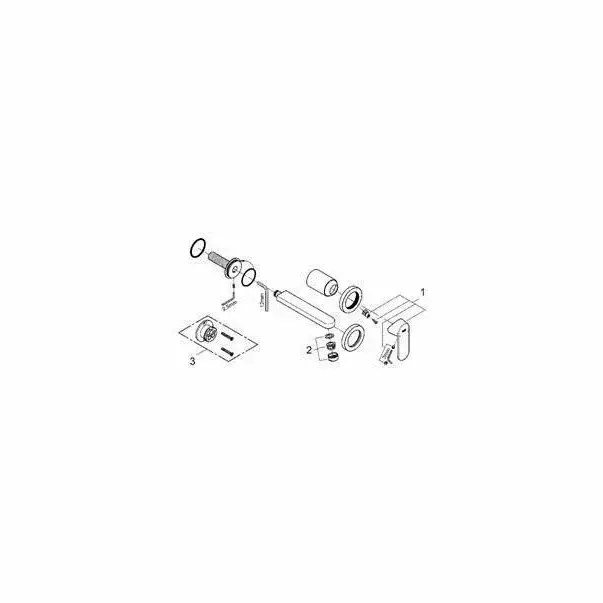 Baterie lavoar incastrata Grohe Eurosmart Cosmopolitan crom lucios [3]