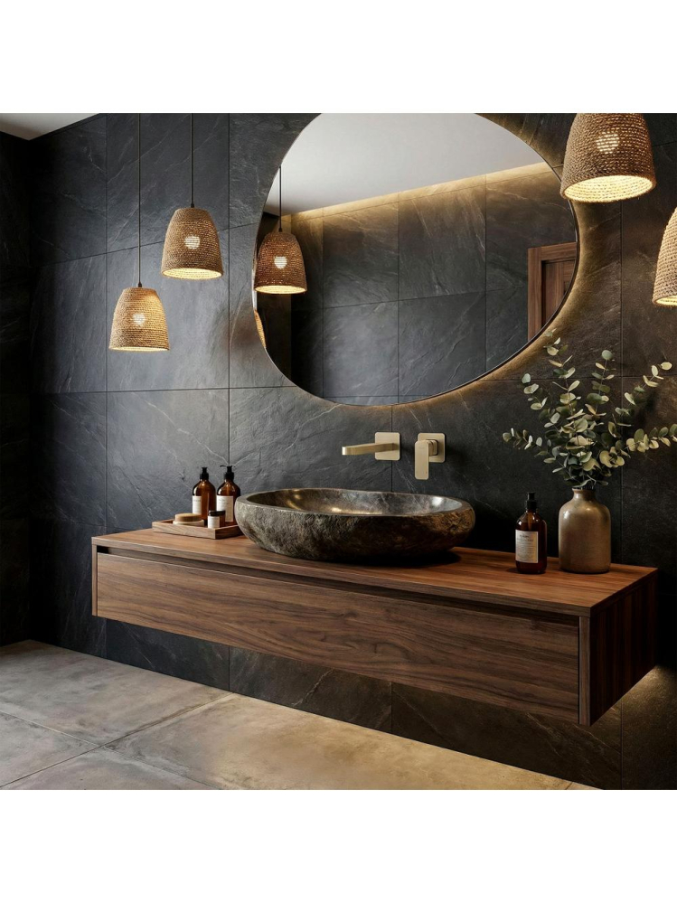 Baterie lavoar incastrata REA Arlo auriu periat [4]