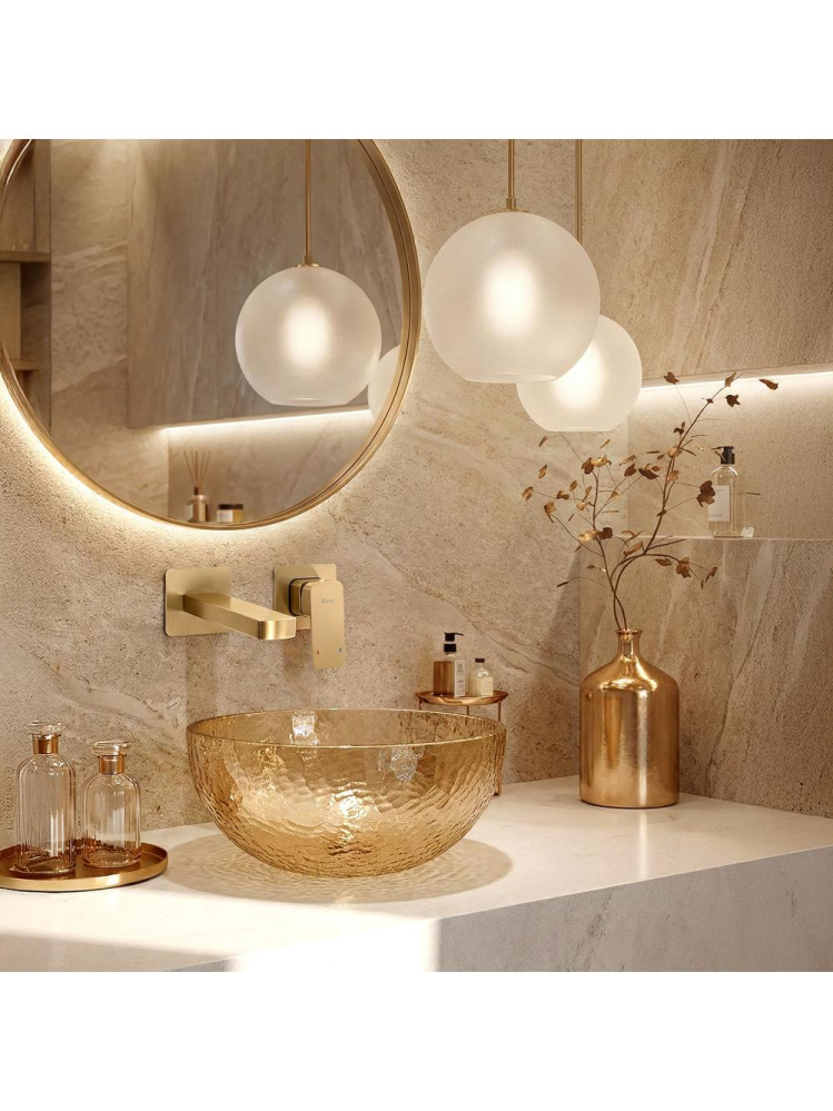 Baterie lavoar incastrata REA Arlo auriu periat [2]