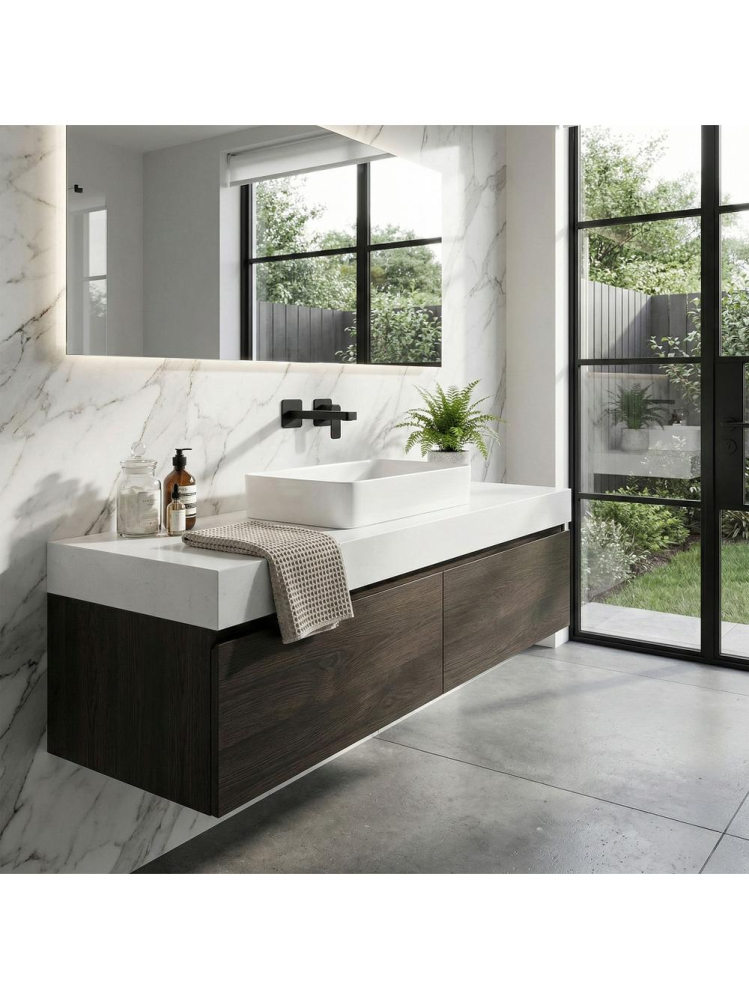 Baterie lavoar incastrata REA Arlo negru [6]