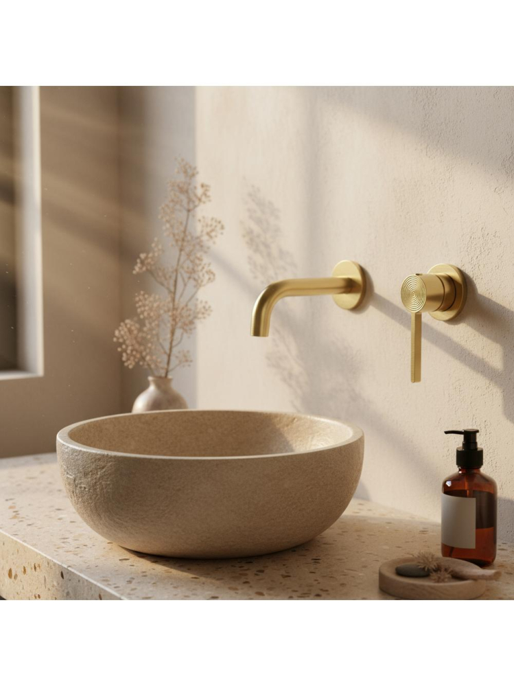 Baterie lavoar incastrata Rea Foster auriu periat [3]