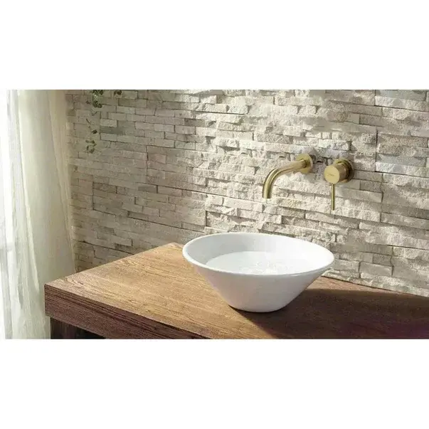 Baterie lavoar incastrata Rea Lungo auriu periat corp ingropat inclus [7]