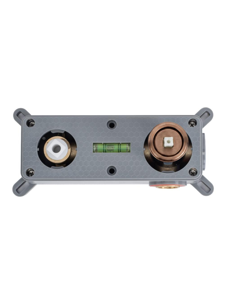 Baterie lavoar incastrata Rea Vision cupru periat PVD sistem BOX 185 mm [7]