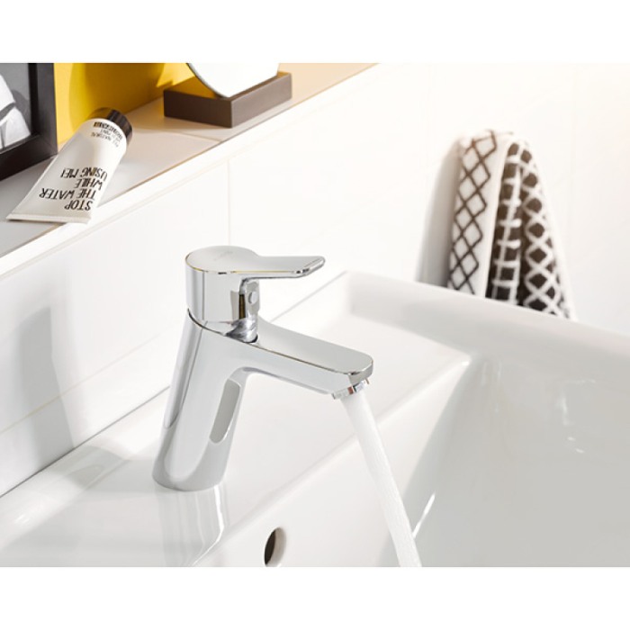 Baterie lavoar, Kludi, Pure & Easy, fără ventil, 100 mm, crom [3]