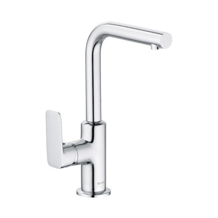 Baterie lavoar Kludi, Pure & Style, tip L, cu ventil metalic, crom [1]