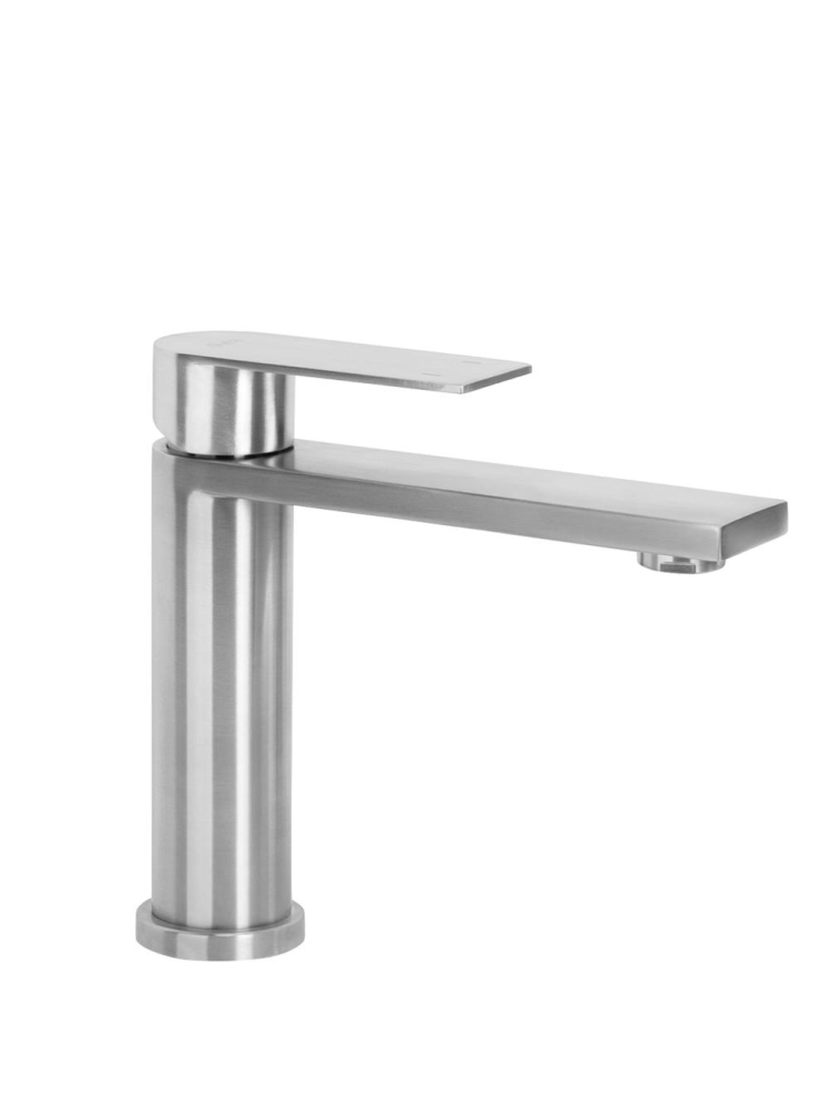 Baterie lavoar Rea Hunter Nickel Periat montaj pe blat 175 mm PVD [11]