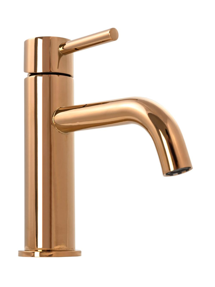 Baterie lavoar Rea Lungo finisaj cupru PVD montare pe blat 165 mm [7]