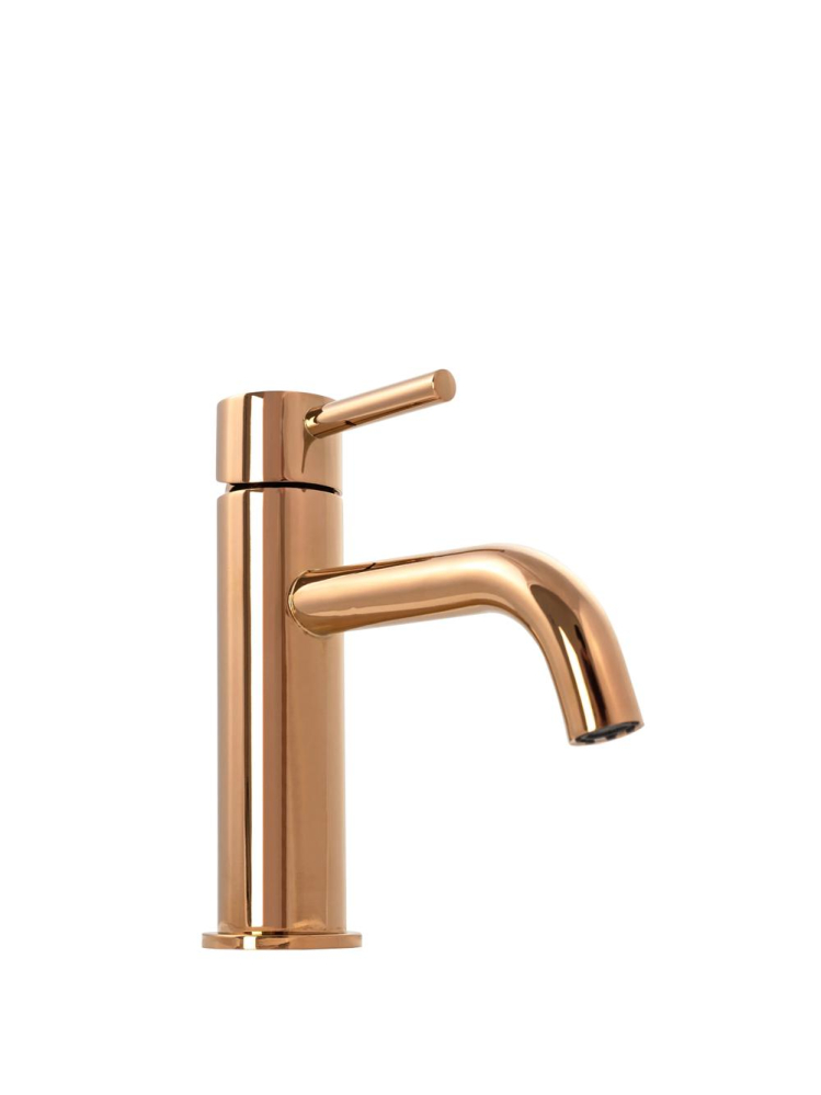 Baterie lavoar Rea Lungo finisaj cupru PVD montare pe blat 165 mm [5]