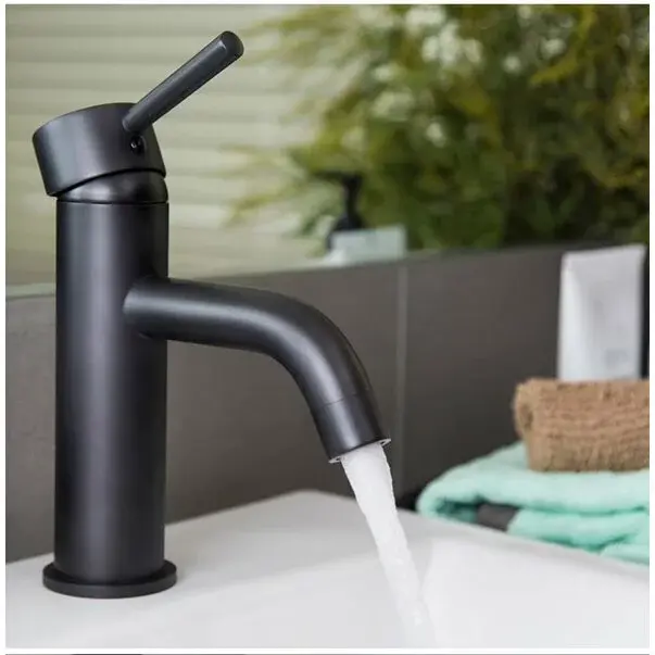 Baterie lavoar Rea Lungo negru mat [3]