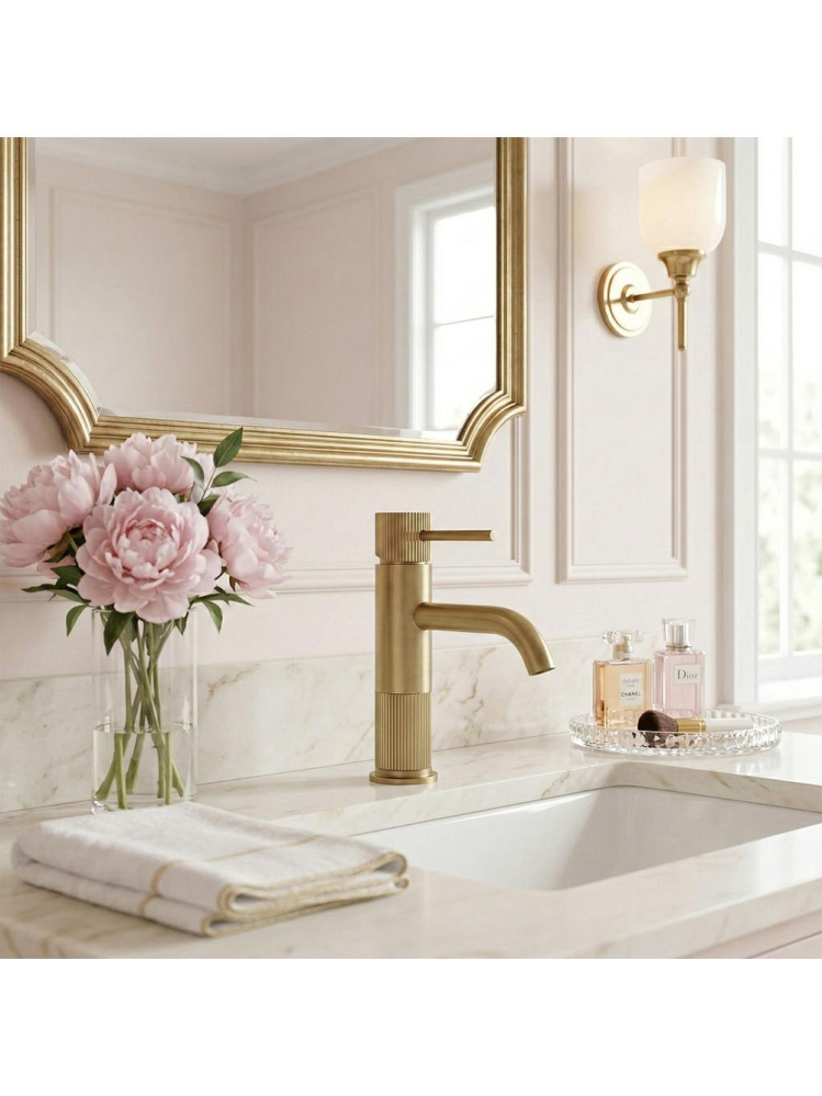 Baterie lavoar Rea Lungo Stripe auriu periat  [2]