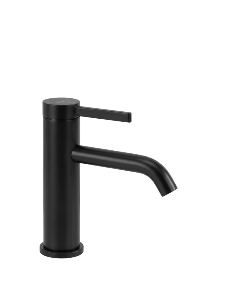 Baterie lavoar Rea Rivo negru alamă electroplating 165 mm montare blat [10]