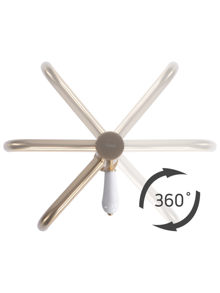 Baterie lavoar Rea Serra auriu periat  [6]