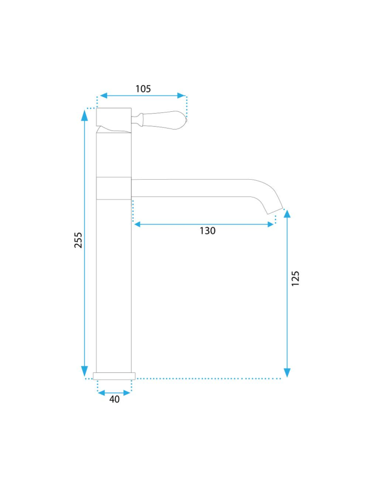 Baterie lavoar Rea Serra auriu periat  [12]
