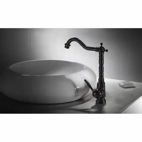 Baterie lavoar retro negru mat Rea Bona [5]
