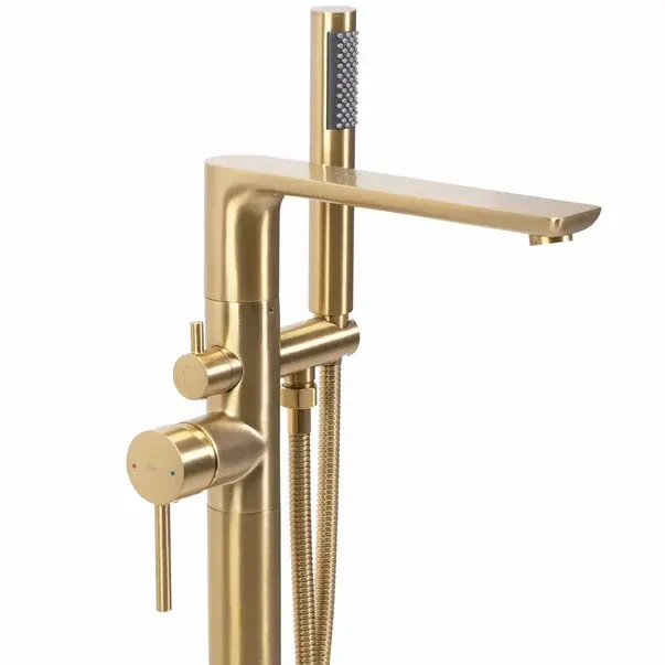 Baterie monocomanda pentru cada freestanding auriu Rea Aras [2]