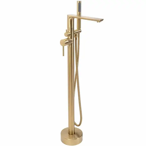 Baterie monocomanda pentru cada freestanding auriu Rea Aras [1]
