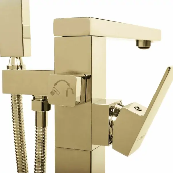 Baterie monocomanda pentru cada freestanding auriu Rea Tery [3]