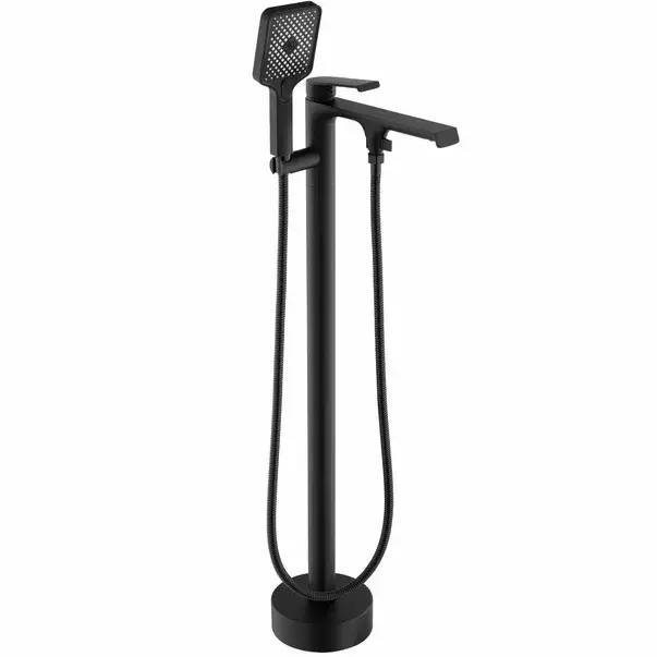 Baterie monocomanda pentru cada freestanding negru periat Rea Clark [1]