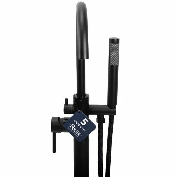Baterie monocomanda pentru cada freestanding negru Rea Clark [2]