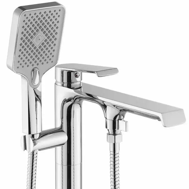 Baterie monocomanda pentru cada freestanding periat Rea Clark [2]