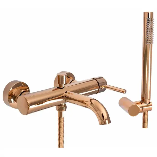 Baterie monocomanda pentru cada rose gold Rea Lungo [1]
