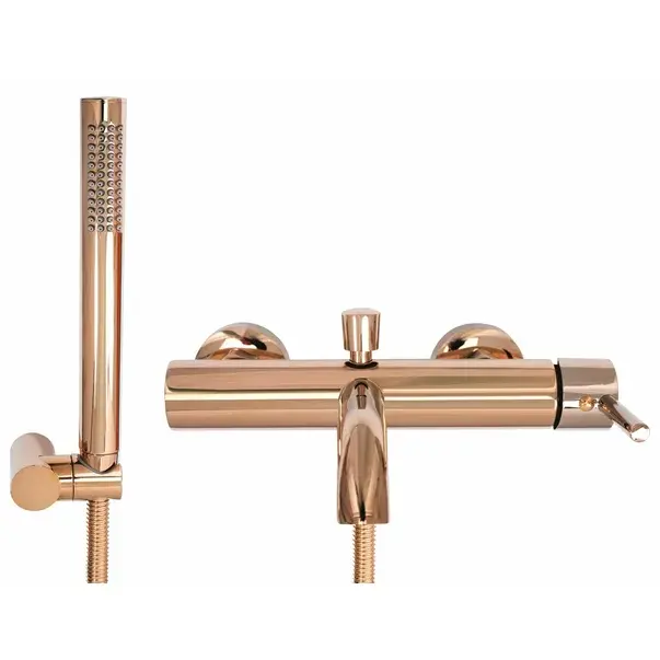 Baterie monocomanda pentru cada rose gold Rea Lungo [2]