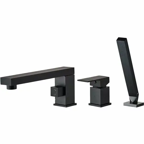 Baterie pe cada negru Rea Glen si set de dus inclus 3 piese [1]