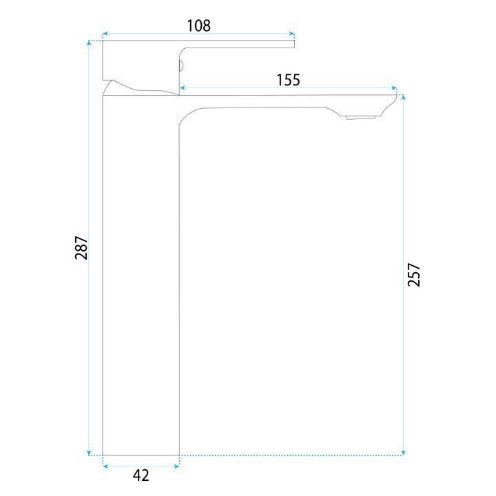 Baterie pentru baie Rea Drop cupru periat  [7]