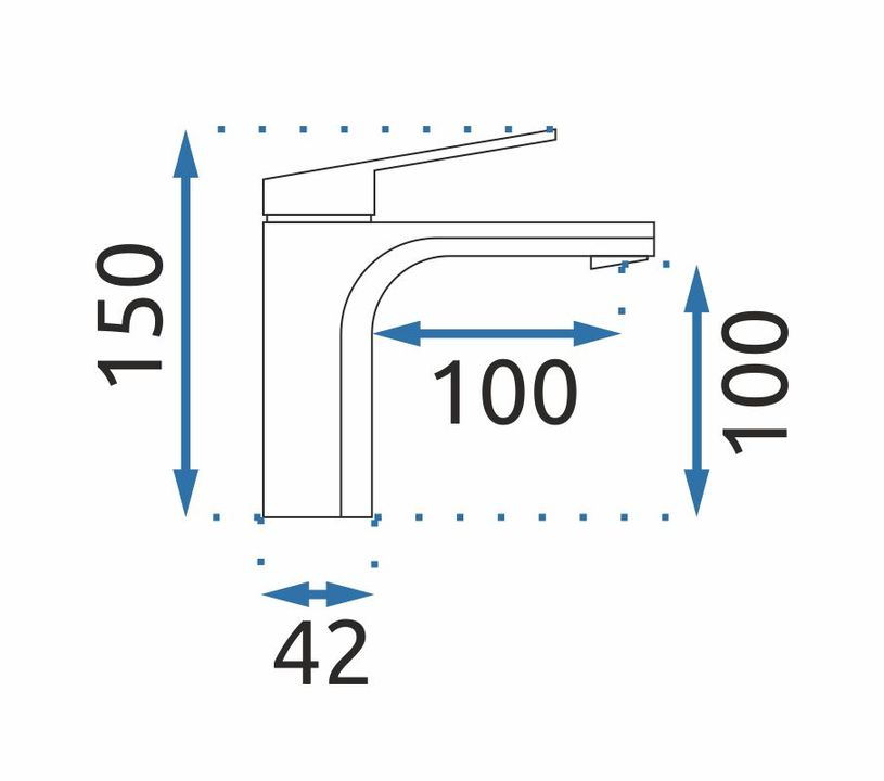 Baterie pentru baie Rea Marco auriu periat [4]
