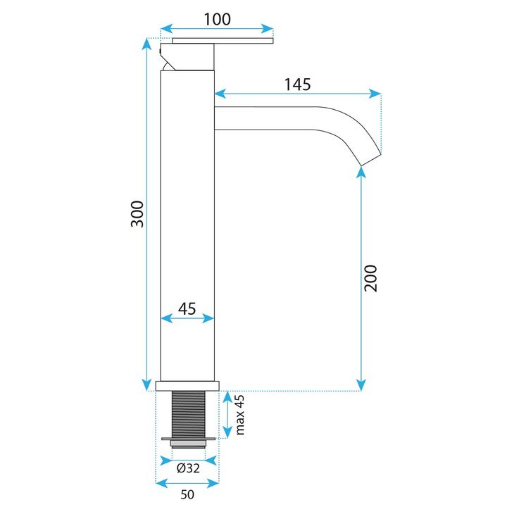 Baterie pentru baie Rea Ontario auriu periat [7]
