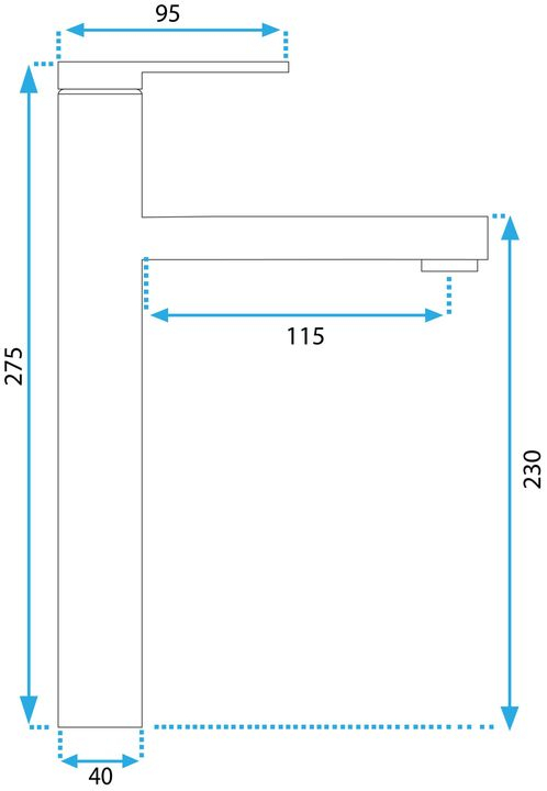 Baterie pentru baie Rea Pixel crom  [5]