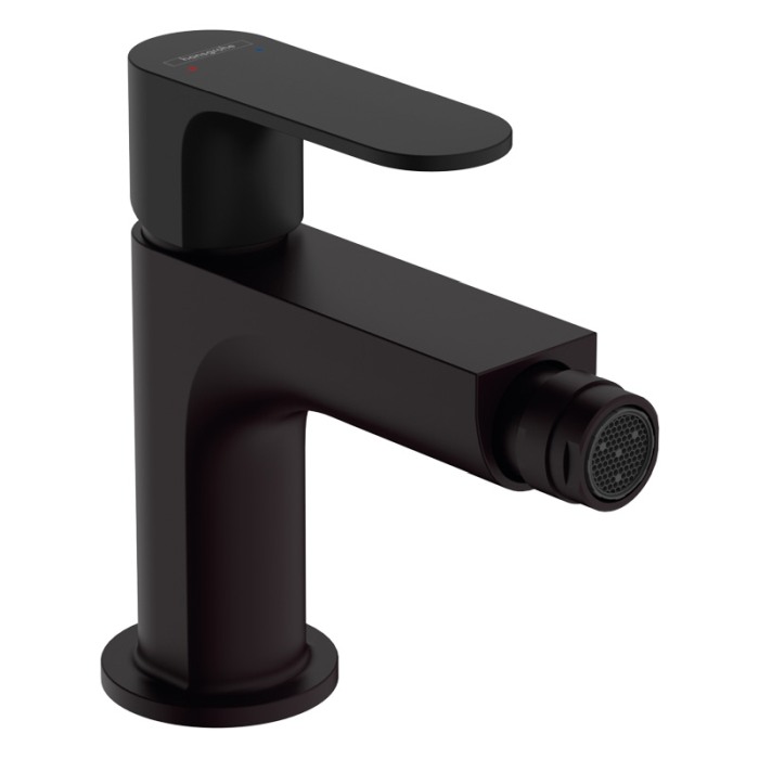 Baterie pentru bideu, Hansgrohe, Rebris S, negru mat [1]