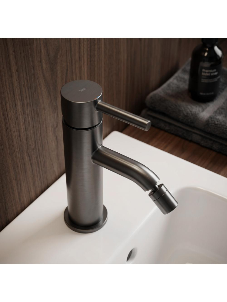 Robinet pentru bideu Rea Lungo finisaj titan PVD 90mm montat pe blat [3]
