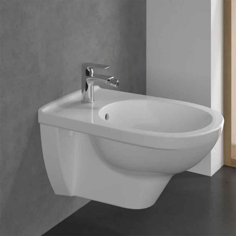 Baterie pentru bideu Villeroy&Boch, O.Novo, cu ventil cu tijă, crom [5]