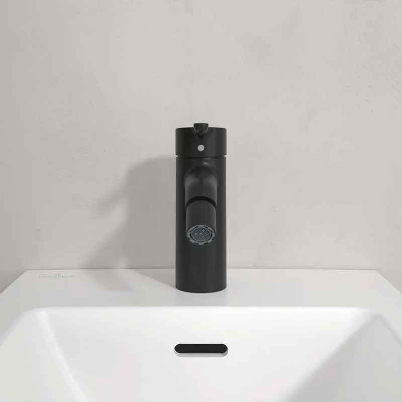 Baterie pentru bideu Villeroy&Boch, Skyla, cu ventil cu tijă, negru mat [6]