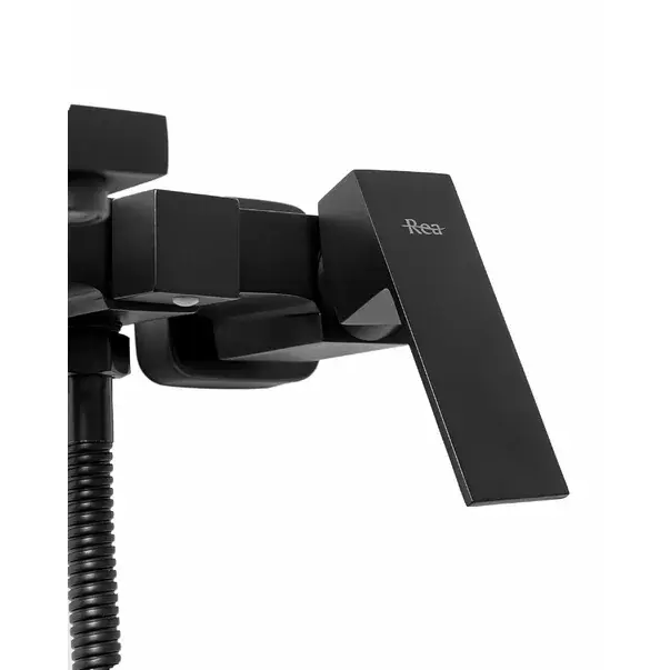 Baterie pentru cada cu set de dus Rea Fenix negru mat [5]