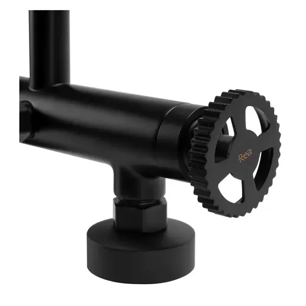 Baterie pentru cada cu set de dus Rea Vertigo negru mat [6]