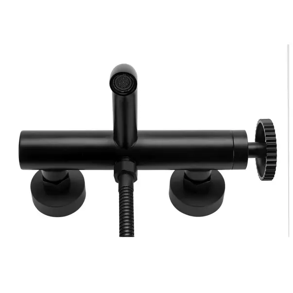 Baterie pentru cada cu set de dus Rea Vertigo negru mat [4]