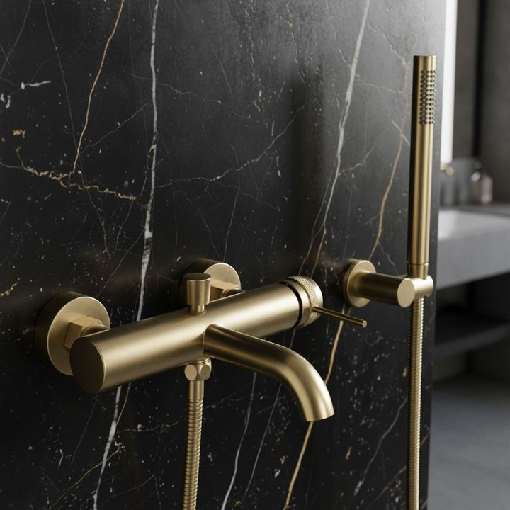 Baterie pentru cada Rea Lungo Grip auriu periat [3]