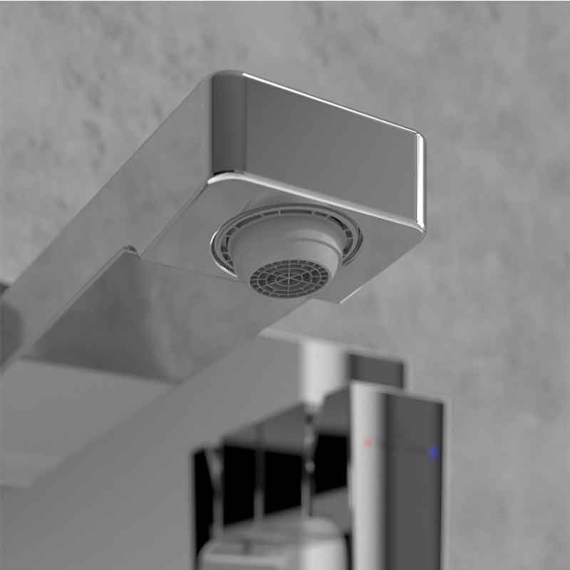 Baterie pentru lavoar incastrata Villeroy&Boch, Architectura Square, cu ventil click clack crom [6]