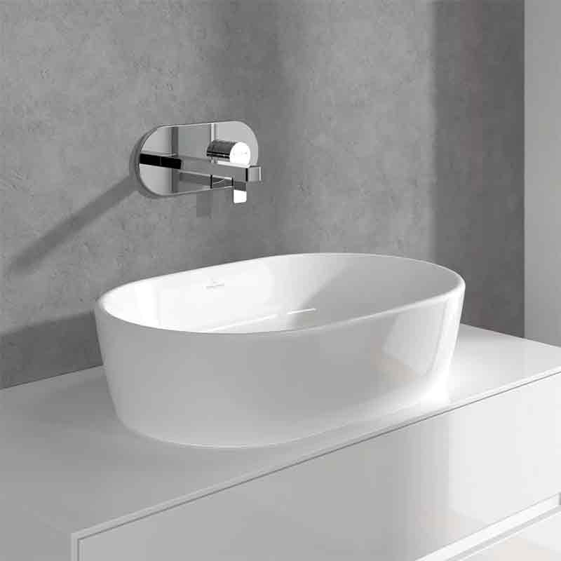Baterie pentru lavoar Villeroy&Boch, Architectura, montaj incastrat, crom [3]