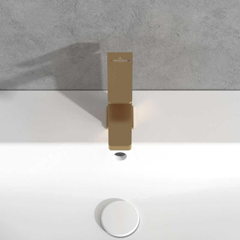 Baterie pentru lavoar Villeroy&Boch, Architectura Square 112, fără ventil , brushed gold [5]